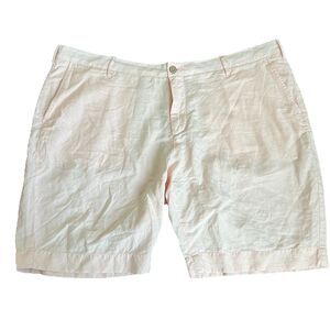 Faherty Malibu Shorts Men‎ 44 Summer Pink Linen Walking Casual Golf  9" Preppy